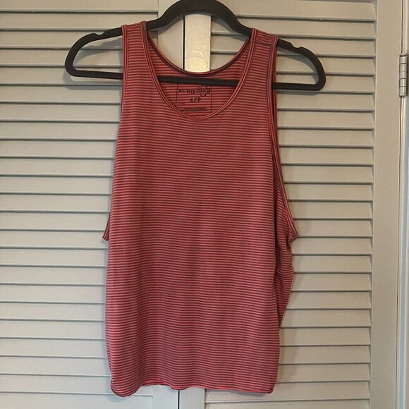 Free People We the Free tank top striped small pink grey coral - Picture 1 of 8